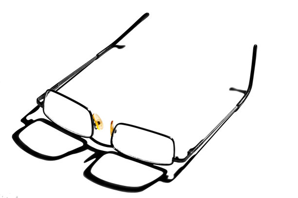 摇摆的阴影眼镜孤立在白色背景图片下载