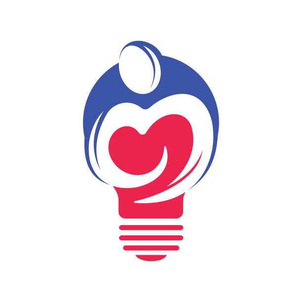 爱的想法标志设计。创新的标志设计和图标。图片下载