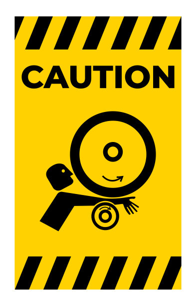 手臂在滚轮符号符号隔离白色背景，矢量插图EPS.10图片下载