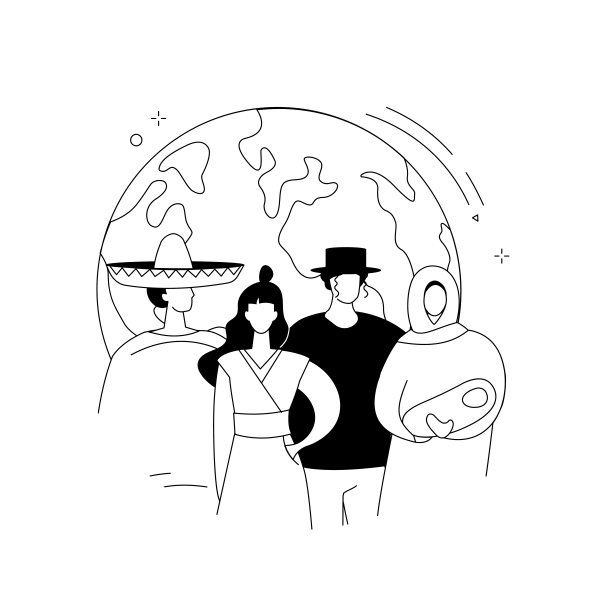 民族抽象概念向量插图。图片下载