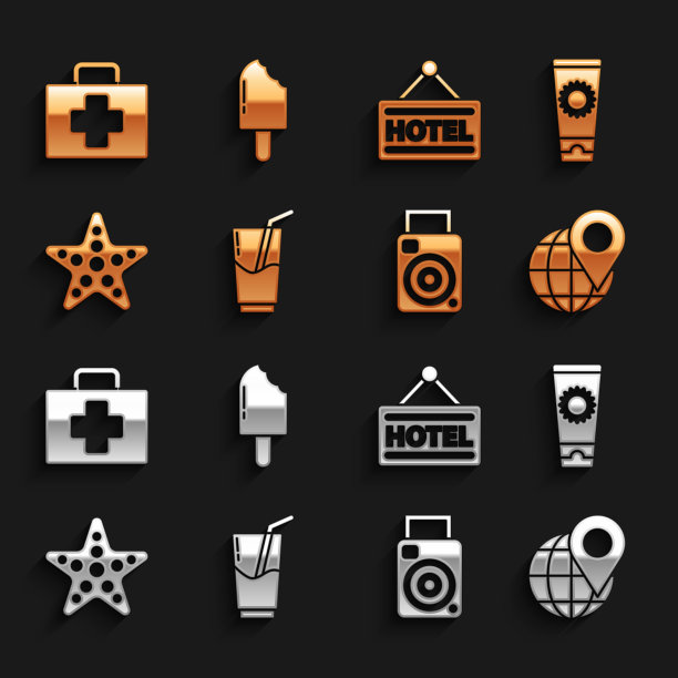 设置鸡尾酒和酒精饮料防晒霜图片下载