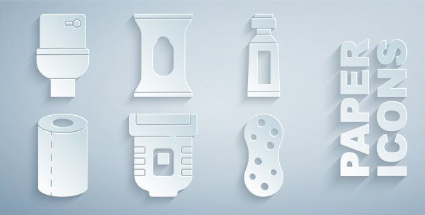 设置牙膏纸巾卷脱毛管图片下载