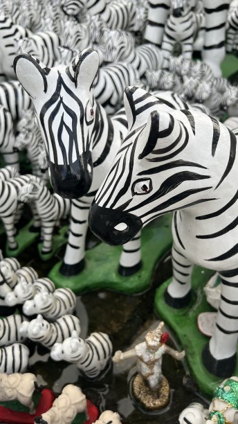 泰国的斑马雕像图片下载