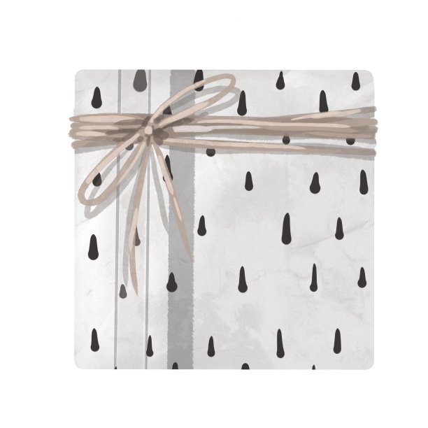 水彩的礼物。白色背景上的节日礼物图片下载