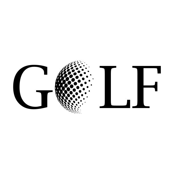 高尔夫球矢量标志。矢量图图片下载