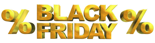 黄金孤立的黑色星期五文本。黑色星期五的销售横幅上有克制的优雅。黑色星期五的促销海报。在白色背景上为黑色星期五的销售设计主页滑块。三维演示图片下载
