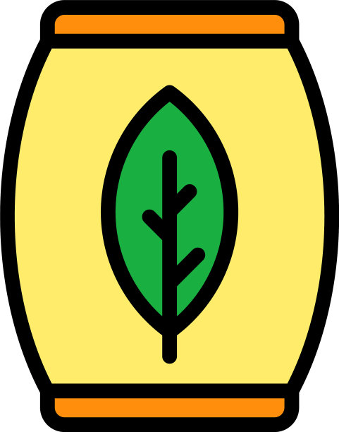 肥料桶图标颜色轮廓图片下载