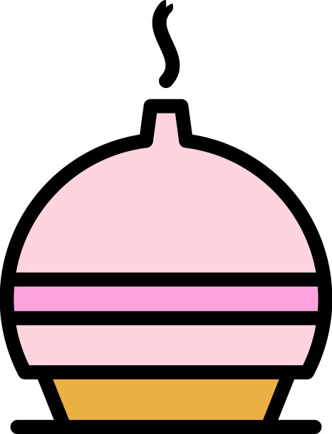 清新剂扩散器图标颜色轮廓图片下载