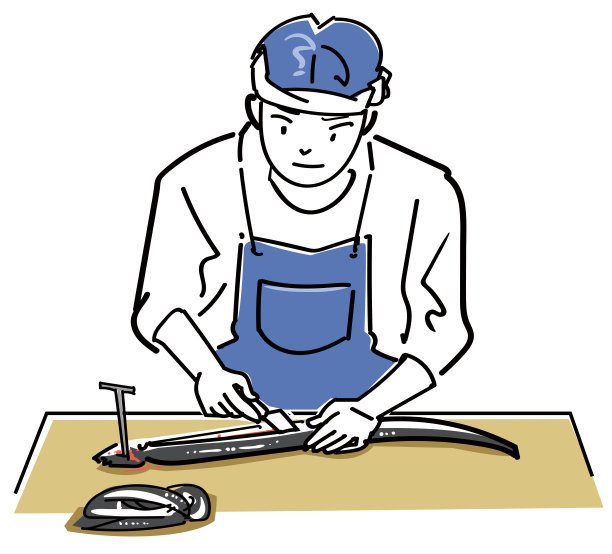 判断鳗鱼的厨师图片下载