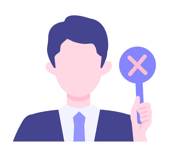 商人卡通人物。人们面对头像和图标。男人有警告表情的特写图像。图片下载