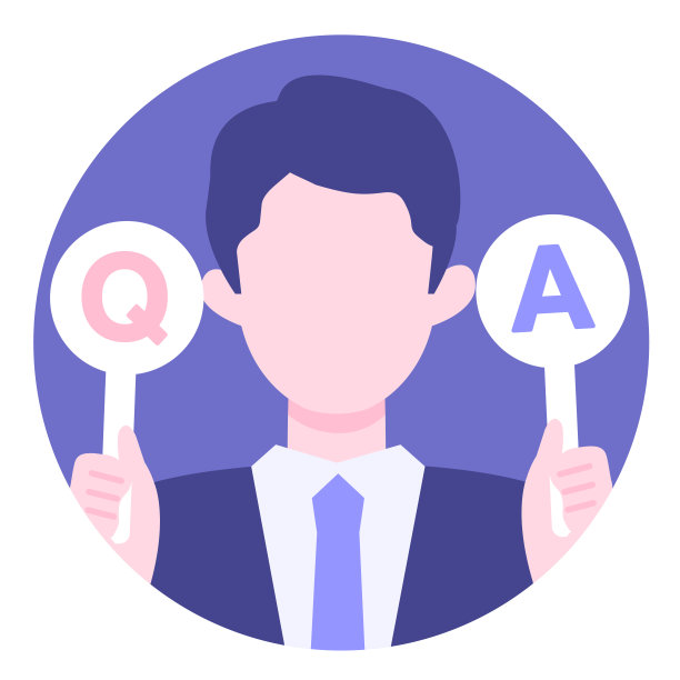 商人卡通人物。人们面对头像和图标。概念问答。图片下载