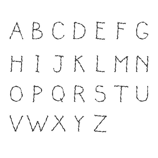 简单的涂鸦字体图片下载