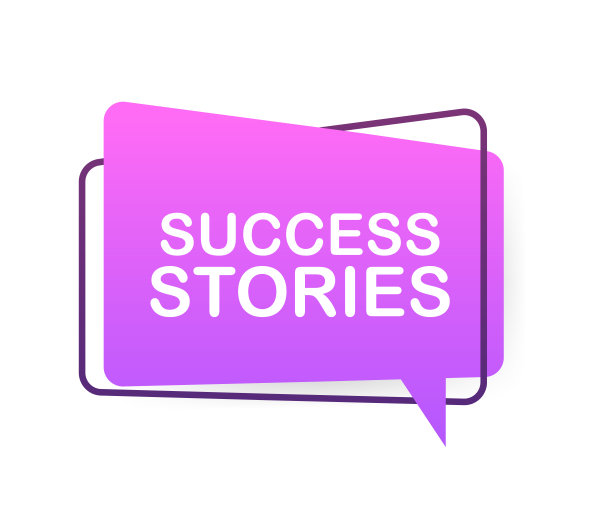 用成功故事作为扩音器。扩音器横幅。向量股票插图图片下载