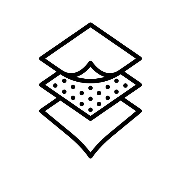 织物属性平线图标。白色背景上的衣服材质图标。服装属性符号。轮廓标志的移动概念和网页设计，商店图片下载