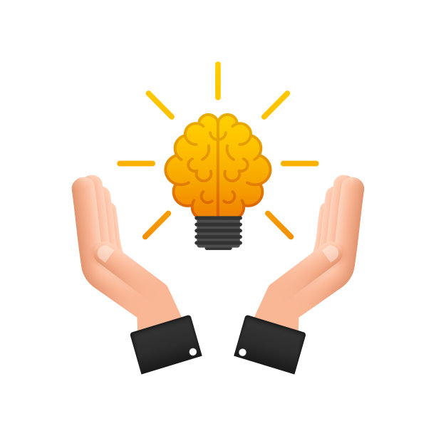 概念设计的平面思想。灯泡图标。想法，解决方案，业务，战略概念。向量股票插图图片下载