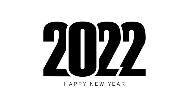2022新年快乐简约数字设计素材图片