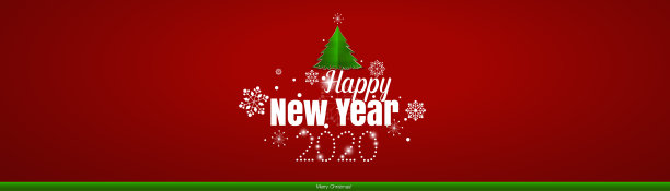 2020年圣诞贺卡。圣诞背景与快乐新年和2020字母，矢量插图。图片下载