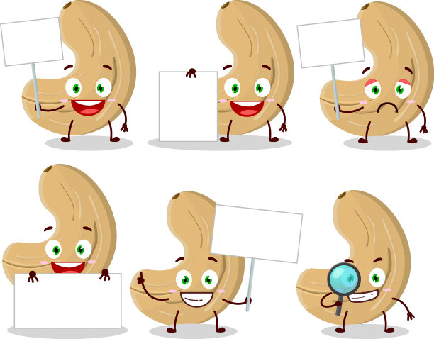 腰果卡通人物带来信息图片下载