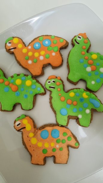 恐龙圣诞饼干给孩子们图片下载