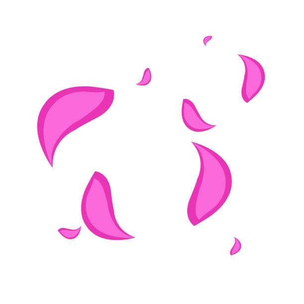 粉色花瓣樱花飞舞浪漫图片下载