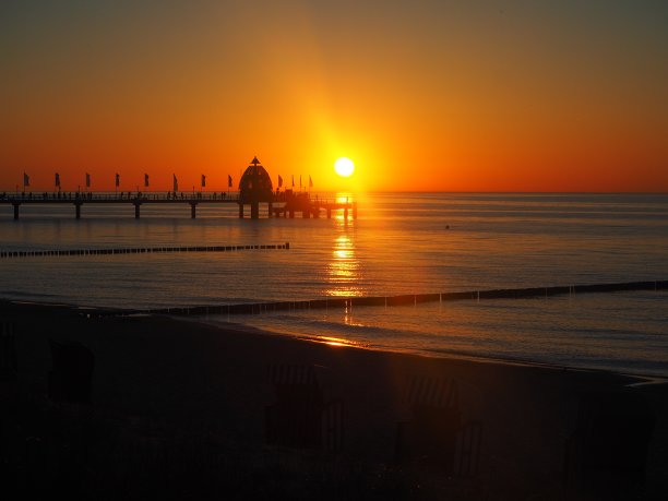 海滩上的日落图片下载