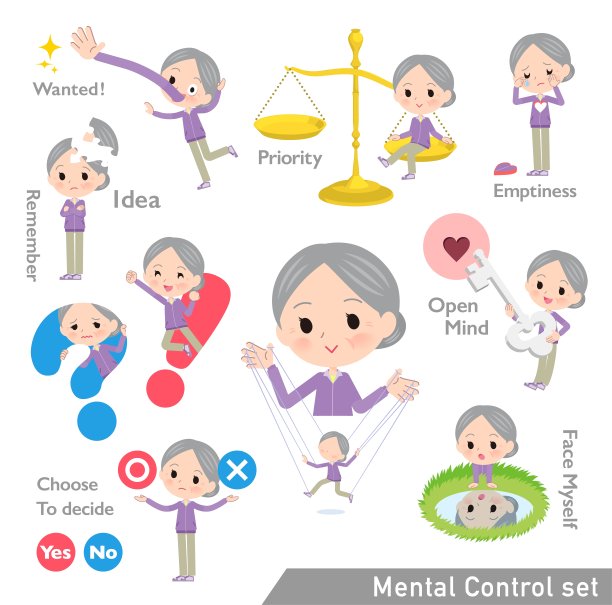 一群穿着运动衫精神控制的老年妇女图片下载