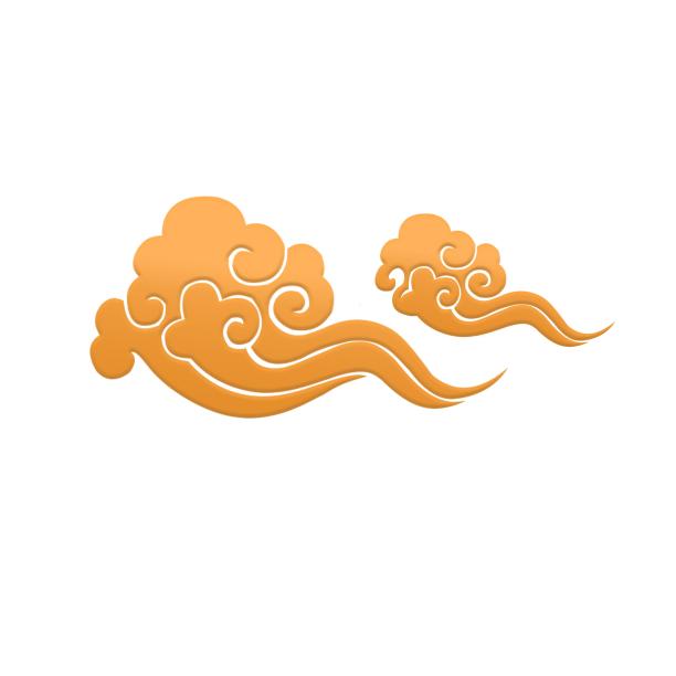 中式黄色祥云图片下载