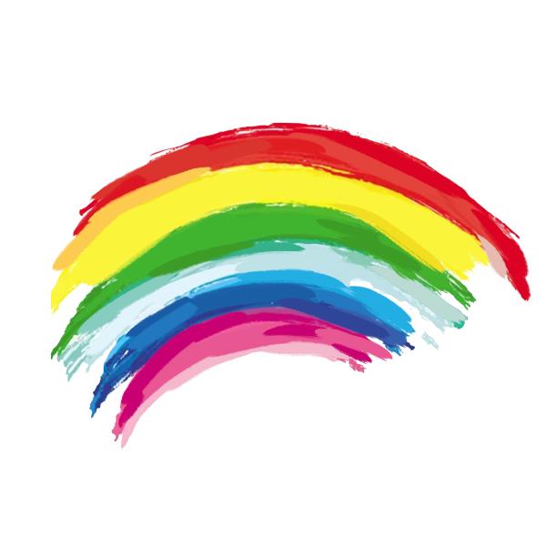 五颜六色梦幻彩虹素材图片