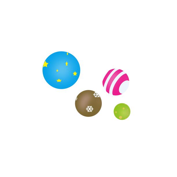 彩色圆球装饰素材图片