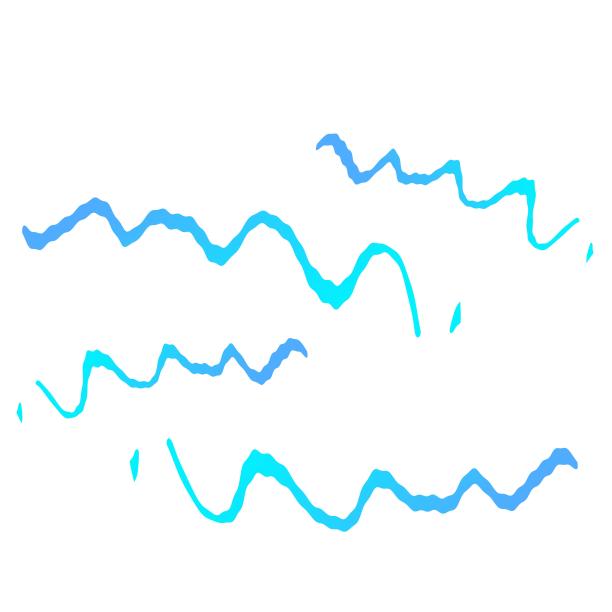 蓝色渐变波浪图片下载