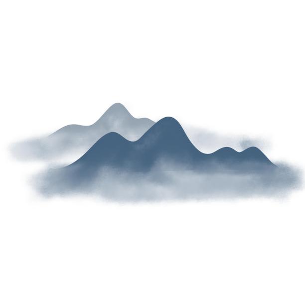 水墨梦幻山水素材图片