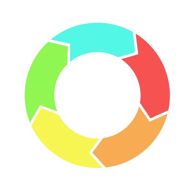 彩色环形矢量图图片下载