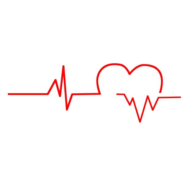 红色桃心分割线图片下载