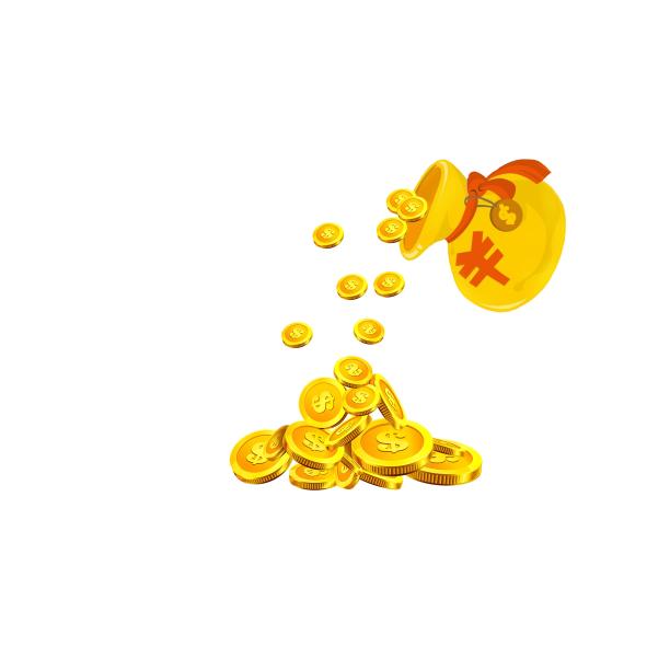 金币和钱袋图片下载