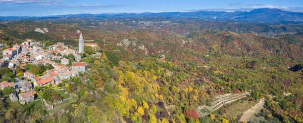 城市建筑的高角度视角图片下载