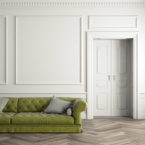 魅力古董客厅与沙发图片下载