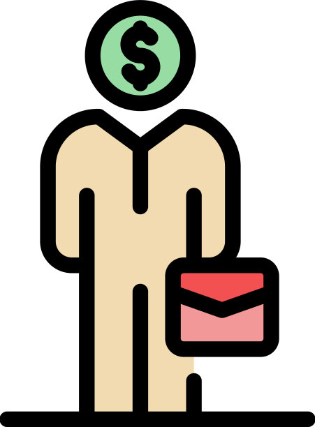 外包人图标颜色轮廓图片下载