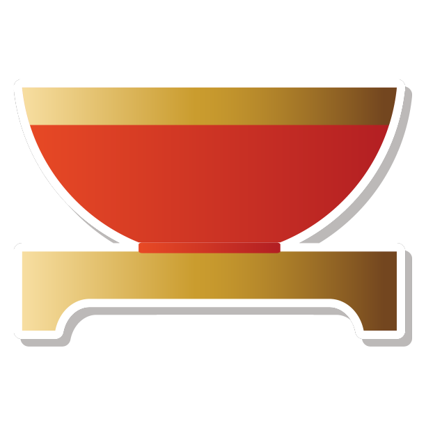 新年过年元素金碗5素材图片