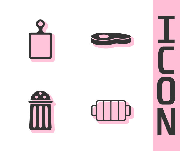 集烧烤、烧烤、砧板、盐、牛排于一体图片下载