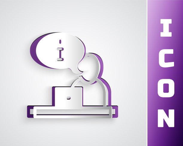 剪纸电视报道图标孤立在灰色图片下载