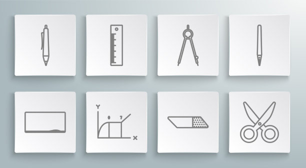 设置线黑板尺饼图信息图图片下载