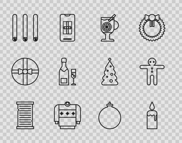 设定行圣诞心愿单模板，热红酒图片下载