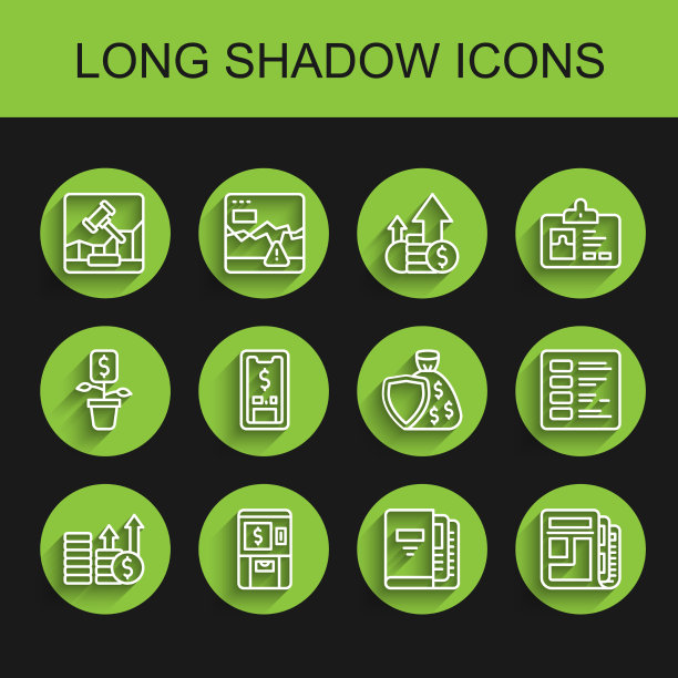 设置线财务增长和美元ATM钱图片下载