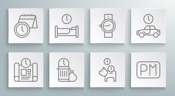 设置线项目时间计划时间睡眠浪费图片下载