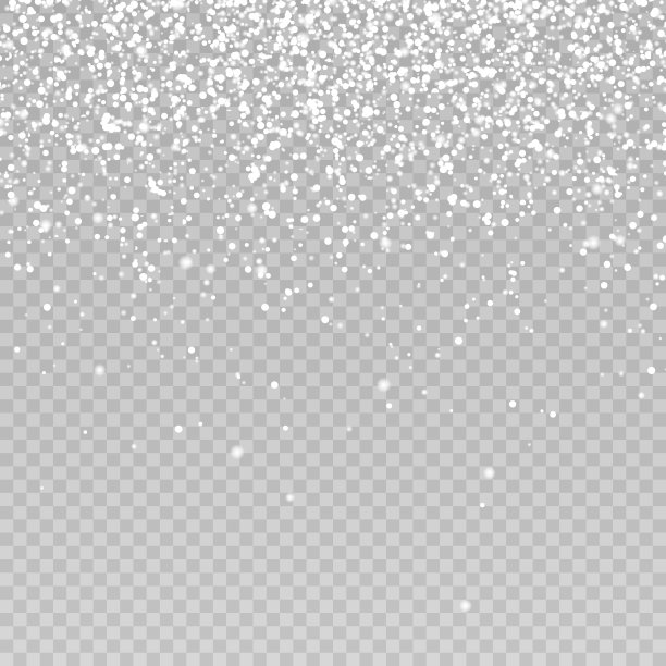 特殊设计的降雪或降雪效果。现实的雪花。下雪，暴风雪，冬天，雪花，雪绒毛。圣诞形象，寒冷的冬天。孤立的png背景。图片下载