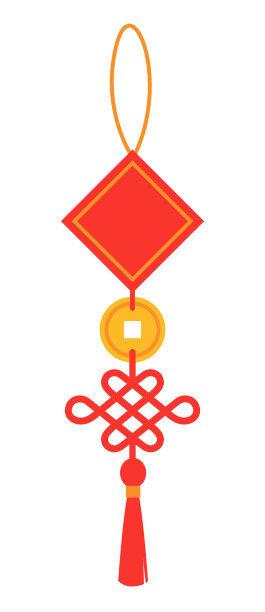 中国的硬币护身符。一个魅力的运气图片下载