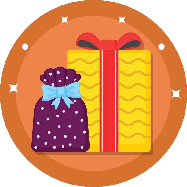 圣诞主题叠礼盒概念，对礼盒与弓矢量颜色图标设计，圣诞符号在白色背景，新年庆祝标志，冬季假期股票插图图片下载
