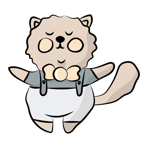 一张穿着衣服的可爱猫的图片图片下载