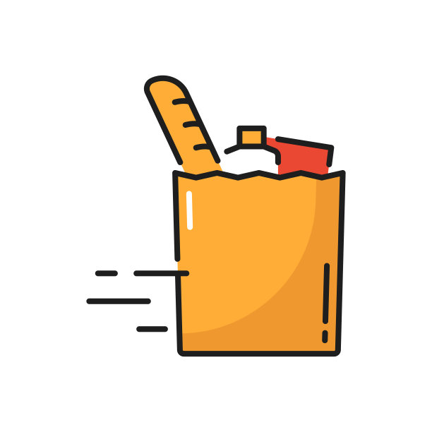 包装袋与食品隔离购物包装乳制品烘焙图片下载