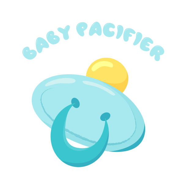 新生儿用的蓝色奶嘴图片下载